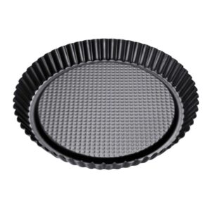 Zenker - Stampo per crostata a nido d'ape con bordo scanalato, Ø28 cm Linea Black Metallic