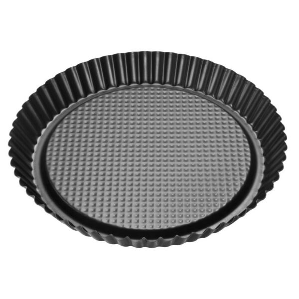 Zenker - Stampo per crostata a nido d'ape con bordo scanalato, Ø30 cm Linea Black Metallic