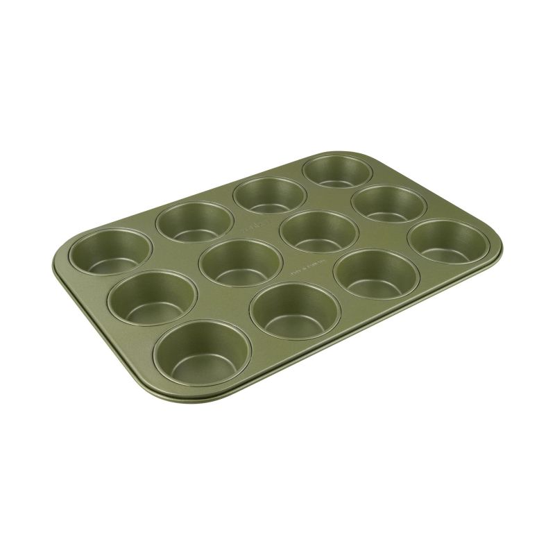 Zenker – Stampo per muffin a 12 impronte Ø7 cm, Linea Green Vision