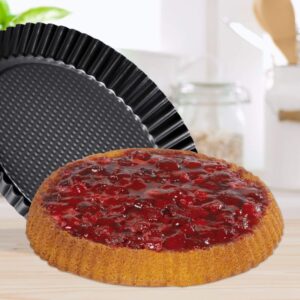 Zenker - Stampo per crostata a nido d'ape con bordo scanalato, Ø28 cm Linea Black Metallic