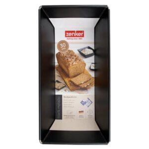 Zenker - Stampo per maxi plumcake pane, 31 cm Linea Black Metallic