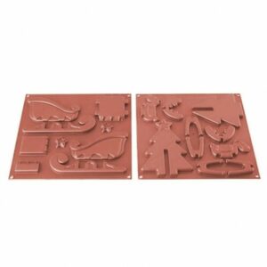 Silikomart - Stampo in silicone Xmas Dream Slitta Renna Albero di Natale