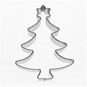 Stampino per biscotti Abete Albero Natale con stella cm 7,5x5,5