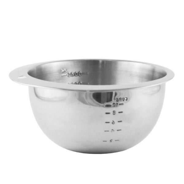 Zenker - Mixing bowl in acciaio inox con scala graduata, 2500ml