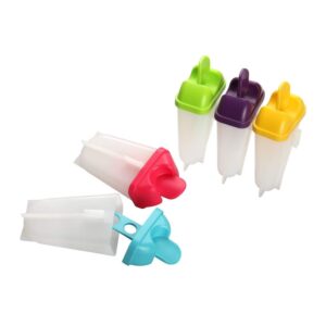 Forma ghiaccioli grandi in plastica, vari colori 5pz