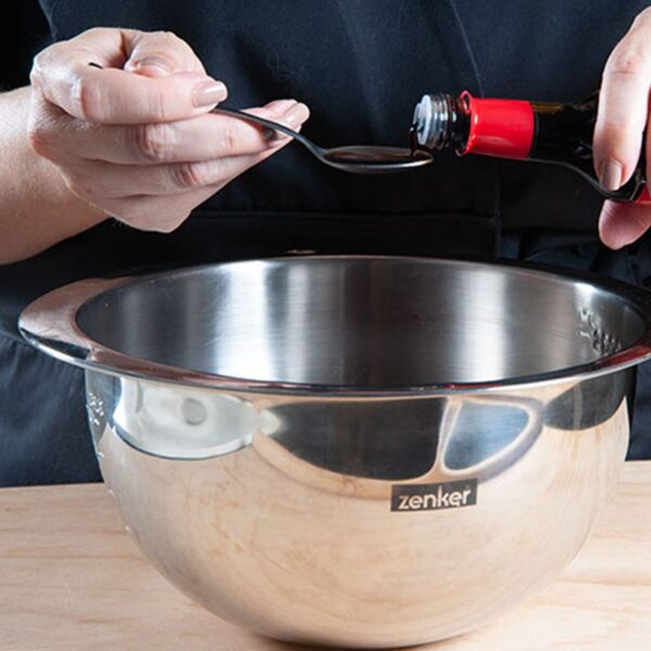 Zenker - Mixing bowl in acciaio inox con scala graduata, 2500ml