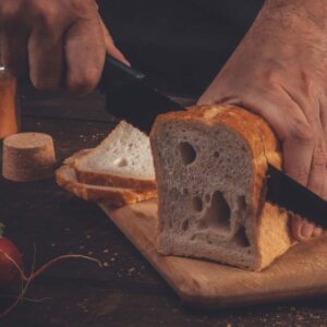 Nirosta - Coltello per pane e lievitati con lama da 21,5 cm Linea Wave